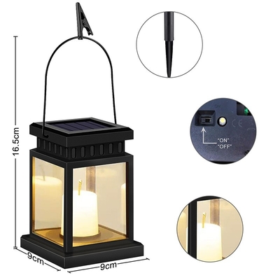 Ban công năng lượng mặt trời LED Garden Đèn trang trí ngoài trời Nến thắp sáng