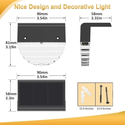 Đèn LED sân vườn năng lượng mặt trời chống nước IP44 8-10 giờ Thời gian làm việc Kích thước nhỏ